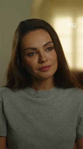 WSJ. Magazine on Instagram: "Mila Kunis says that no one, not even her parents, saw her romance with former co-star Ashton Kutcher coming.⁠ ⁠ At the link in our bio, the actress discusses "Wake Up Dead Man," her morning routine and being the head of her neighborhood homeowners association. ⁠ ⁠ 📷️: @mollymatalon⁠ 🎥: @miahariz⁠"