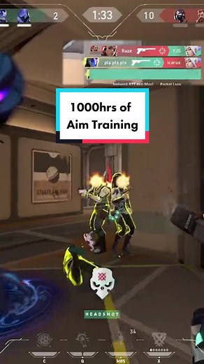 what 1000 hours of aim training looks like.. (twitch.tv/sarahcantaim) #valorant #valorantclip #valorantclips #aimtraining #aimlab #yukiaim