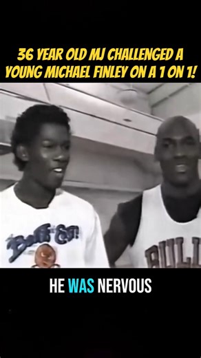 36 year old Michael Jordan challenged a young Michael Finley on a 1 on 1 and crushed him! 💯