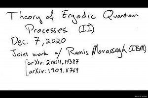 Theory of Ergodic Quantum Processes (Part II)