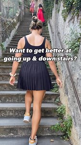 Here are two exercises to help master going up and down the stairs #stairs #stairclimbing #staircase #legexercise #physicaltherapist #legsworkout #legstrength not medical advice. Try at your own risk. | Keep the Adventure Alive