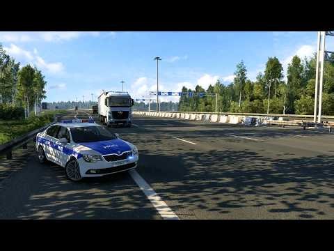 Highway Patrol Unit in Action 🚨 | ETS2 Police Stop Simulation