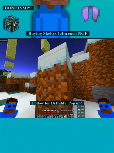 sneaking up on some trappers!! #minecraft #donutsmp #media #fyp #mc #live