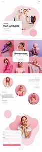 Meet our stylists - Web Page Design by Nicepage