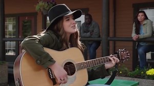 A song that began life on a napkin in Shaun Johnston's trailer becomes a beautiful moment in the season 8 episode "Broken Heartland," thanks to the voices of Amber Marshall and guest star Stephanie La Rochelle. Take a trip inside the recording studio to see how it all came together. | Heartland on CBC