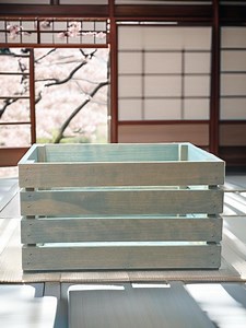 Vintage Blue Wooden Crate – Rustic Farmhouse Storage Box - Etsy