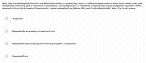 What does the following definition from the IMDG Code relate to... | Filo