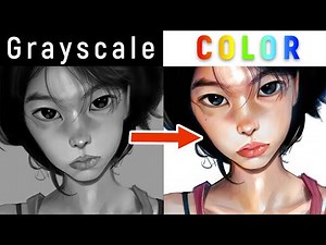 Grayscale to Color Painting - USE THE RIGHT LAYERS! #ad