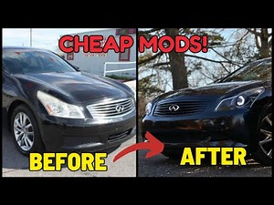 5 Cheap Mods That TRANSFORM Your Infiniti G37 | Best First Mods!