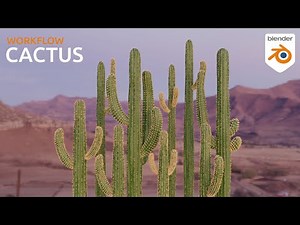 3D Cactus: Blender Timelapse