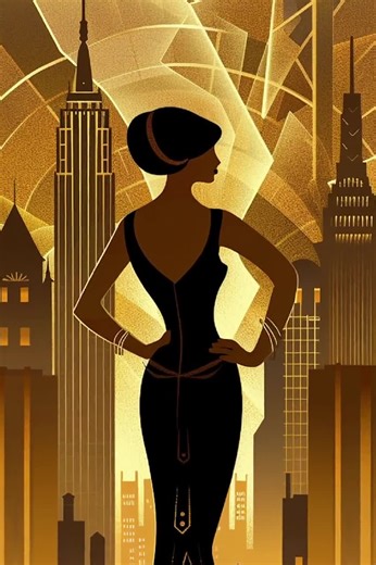 Art Deco Woman Poster: 1920s Style Print (Digital Download)