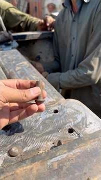 Heavy Truck Chassis Riveting on Railway Track Setup | Industrial Riveting Process