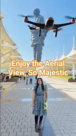 Fantastic Aerial View of Statue of Unity #statueofunity #ektanagar #gujarattourism #travelgujarat