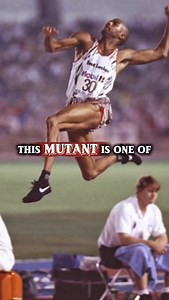 Mutant Athletes: Episode 6 Height: 5’11” Weight: 180 lbs Best Long Jump: 29 ft 4½ in (world record) Barbell Squat: 7 reps of 650 lbs performed in 5 seconds 100m sprint: 10.27 seconds — This MUTANT is one of the craziest athletes to ever live. The best long jumper of all time, at 5’ 11” and 180 lbs he could squat 650 lbs seven times in five seconds, run 100 meters at an Olympic speed of 10.27 seconds, and performed the longest long jump of all time at 29 ft 4½ in His training focused heavily on l
