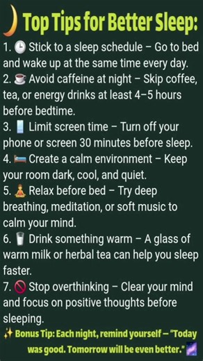 “7 Powerful Tips for Deep & Peaceful Sleep 😴✨ | Sleep Better Tonight!”