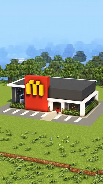 Minecraft McDonald's Tutorial🍟 #minecraft