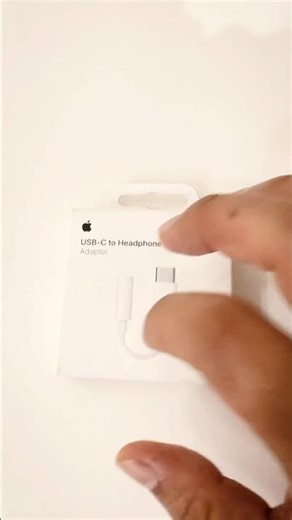 Apple USB-C to 3.5mm Headphone Jack Adapter unboxing | #shorts #apple #accessories
