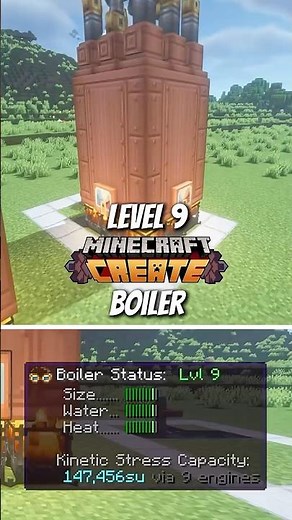 Level 9 Minecraft Create Boiler #createmod #minecraft