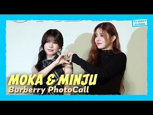 [4K] MOKA and Minju of ILLIT Make a Statement at Burberry Flagship Store Photocall in Seoul