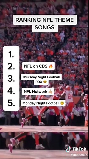Ranking NFL Theme Songs