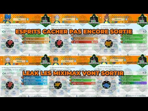 Inazuma Eleven Victory Road LEAK Les Miximax arrivent et sont déjà dans le jeux mais cacher !