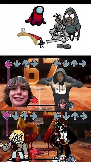 Epic FNF Showdown: 67 Kids vs 61 vs Among Us - Meme Edition 2 #67kid #fnf #amongus