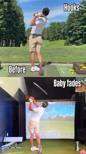 Cleaning up shaft pitch at the top for this golfer, by controlling forearm rotation