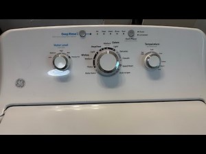 GE washing machine, noise while draining