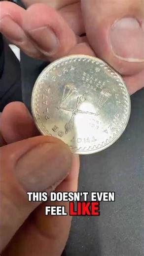 Check this out customer had a rare silver coin we hadn’t seen before. 🪙🧱🔥