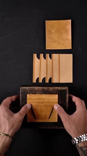 “Satisfying Handmade Leather Wallet Process 🔥” #leather #diy #craft #shorts #viral