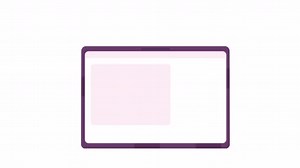 Animated Laptop Screen Template Flat Cartoon Style Element Video Footage