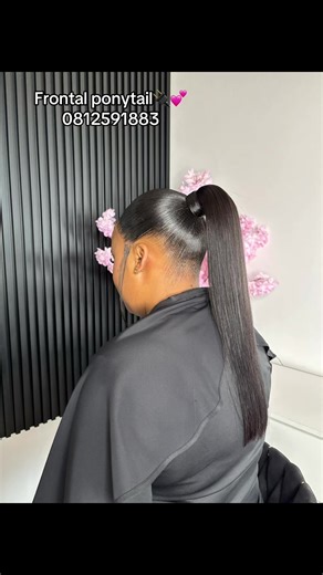 Frontal Ponytail Installation with Brazilian Hair Closure