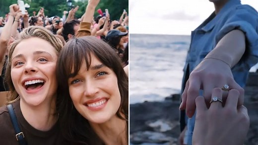 Chloe Grace Moretz 'confirms' engagement to Kate Harrison with ring pic