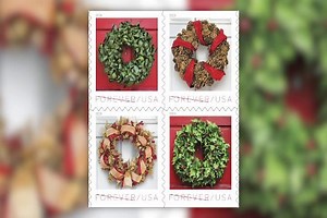 USPS reveals new holiday stamps with wreath designs