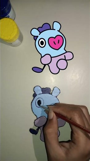 Mang of BT21 Crafting and Painting Ideas | BTS | BT21 | #crafting #painting #shortsviral #cute #art
