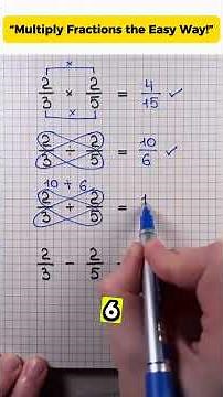 Multiply Fractions the Easy Way! #usa #maths #education #mathstricks #learnmath #mathematics