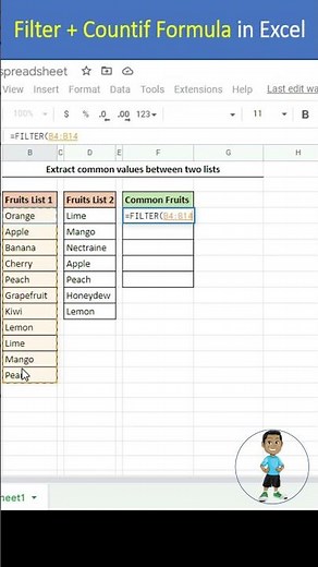 Advanced Filter + CountIf Formula in excel #excel #exceltips #exceltutorial #msexcel #microsoftexcel