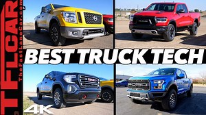 Which Truck Has the Best Camera Tech and Visibility? Ford F-150 Raptor vs GMC Sierra AT4 vs Ram Rebel vs Nissan Titan Pro-4X (Video) - The Fast Lane Truck