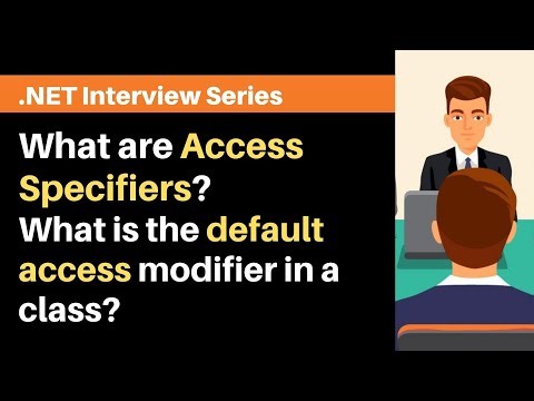 What are Access Specifiers? What is the default access modifier in a class?