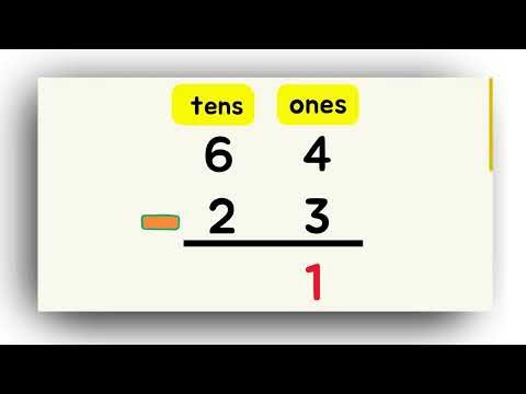 Subtraction of 1-Digit and 2-Digits for Kids | Learn Basic Subtraction Step by Step | Easy Maths