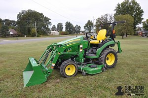 2019 John Deere 2025R MFWD Compact Utility Tractor W/Loader & Mower Deck | Agriculture