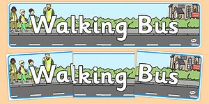 Walking Bus Display Banner