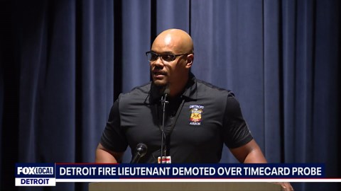 Detroit Fire lieutenant demotion for clocking in - and not working