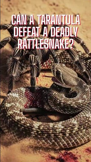 Tarantula vs Rattlesnake Facts – Who Wins This Deadly Desert Battle? 🕷️🐍 #wildlife #shorts #viral