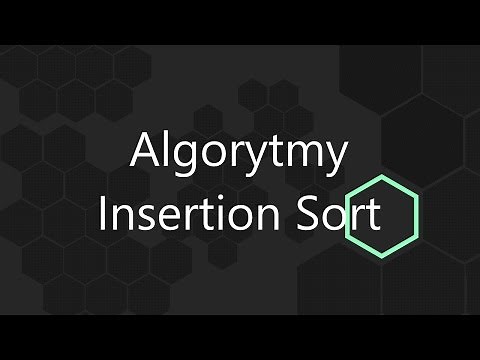 Algorytmy - Insertion Sort, Sortowanie przez wstawianie - implementacja