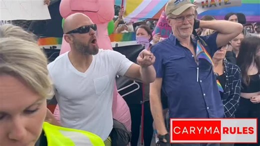 Canadian Special Forces Command member protests side by side with Antifa activist Deana Sherif, captured in the very moment her behaviour turned into a viral meme. Note the Antifaschistische Aktion logo painted on the umbrella. 📸 Jun 9, 2023 #Ottawa #ProtestMania Today, Deana Sherif was found guilty by a jury of assault with a weapon for her use of a Fox 40 electronic whistle. Support independent coverage exposing Canada’s Antifa movement: ProtestMania.com | Caryma Sa’d