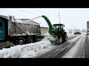 Loftness "I" Series Snow Blower with a Truck-loading Spout
