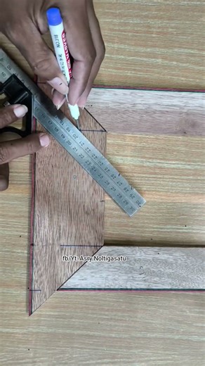 How to measure the angle of a frame with different sizes of wood #tricks #woodworking #diy