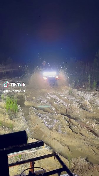 Best kind of nights! #atv #fourwheeler #mud #mudding #mudbogging #country #georgia #south #stuck @Will McCandless