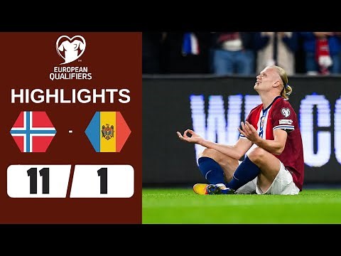 Norway vs Moldova | 11-1 | Highlights | World Cup Qualifiers 2026